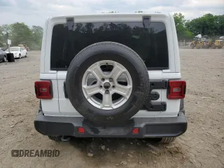 2022 Jeep Wrangler Unlimited Willys with VIN 1C4HJXDN4NW122752, listed as a Copart auction lot 58644854 with Not Provided miles and Salvage Title. Bid and sale history available at DreamBid. Image 6.