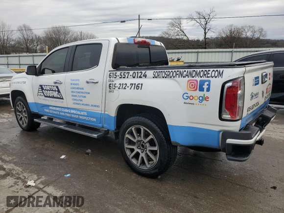 2017 GMC Canyon 4WD Denali with VIN 1GTG6EEN0H1304675, listed as a Copart auction lot 85308484 with 217,152 mi miles and Salvage Title. Bid and sale history available at carsss.com. Image 2.