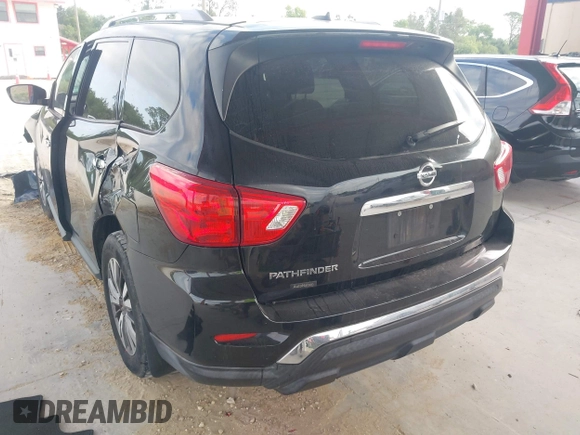 2017 Nissan Pathfinder Platinum with VIN 5N1DR2MNXHC674963, listed as a IAAI auction lot 42018257 with 77,305 mi miles. Bid and sale history available at carsss.com. Image 3.