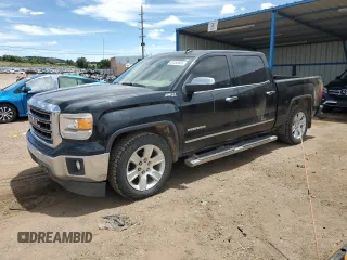 2014 GMC Sierra 1500 SLT with VIN 3GTU2VEC6EG373784, listed as a Copart auction lot 63450945 with 195,401 mi miles and Salvage title. Bid and sale history available at DreamBid. Image 1.