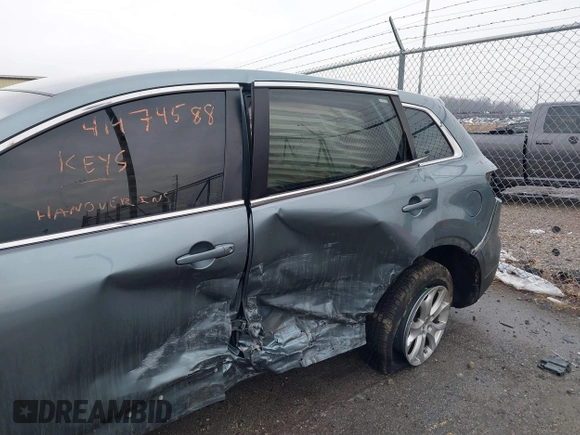 2012 Mazda CX-9 Sport with VIN JM3TB3BV9C0366505, listed as a IAAI auction lot 41474588 with 161,079 mi miles and . Bid and sale history available at DreamBid. Image 6.