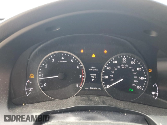 2015 Lexus ES 330 with VIN JTHBK1GGXF2191644, listed as a Copart auction lot 54883495 with 268,966 mi miles and Salvage Title. Bid and sale history available at DreamBid. Image 9.