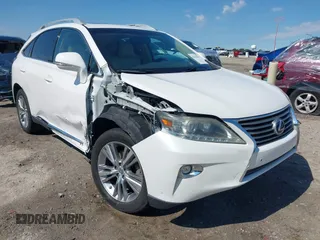 2015 Lexus RX 450h with VIN 2T2BC1BAXFC006863, listed as a IAAI auction lot 42179619 with 137,421 mi miles and . Bid and sale history available at DreamBid. Image 1.