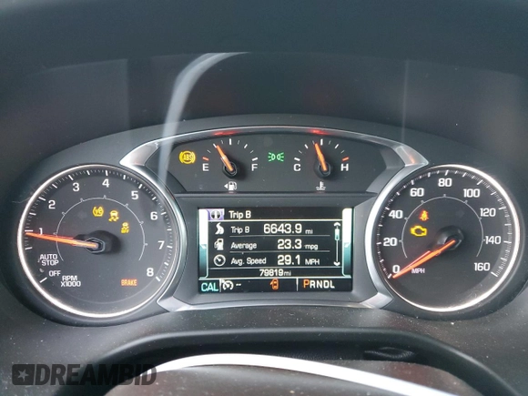 2018 GMC Acadia SLT with VIN 1GKKNMLA7JZ204723, listed as a Copart auction lot 82818484 with 79,819 mi miles and Salvage Title. Bid and sale history available at DreamBid. Image 9.
