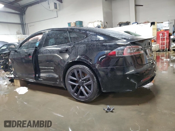 2022 Tesla Model S Plaid with VIN 5YJSA1E64NF466001, listed as a Copart auction lot 49312365 with Not Provided miles and Salvage Title. Bid and sale history available at carsss.com. Image 2.