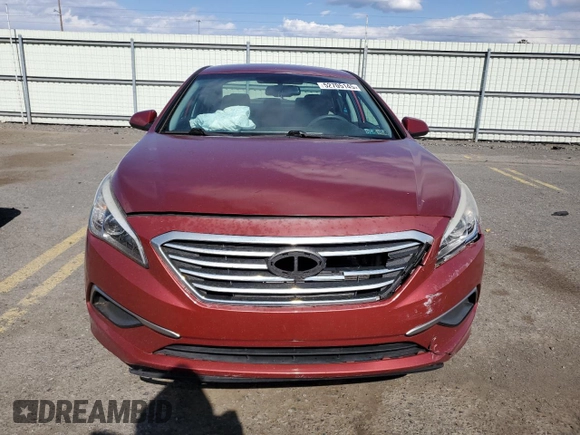 2016 Hyundai Sonata 2.4L with VIN 5NPE24AF2GH292743, listed as a Copart auction lot 52705145 with 41,948 mi miles and Salvage Title. Bid and sale history available at carsss.com. Image 5.