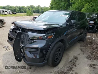 2021 Ford Police Interceptor Utility z VIN 1FM5K8AW5MNA01022, wystawiony jako Copart lot #60150455 z przebiegiem 54 656 mil mil oraz Szkoda całkowita • Salvage title. Historia ofert i sprzedaży dostępna na DreamBid. Obrazek 1.