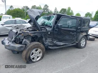 2016 Jeep Wrangler Unlimited Sport with VIN 1C4BJWDG1GL288118, listed as a IAAI auction lot 42099893 with 78,774 mi miles and . Bid and sale history available at DreamBid. Image 2.