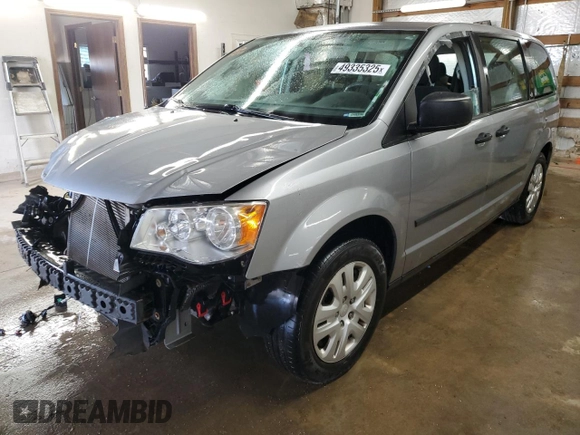 2014 Dodge Grand Caravan SE 30th Anniversary with VIN 2C4RDGBG9ER197312, listed as a Copart auction lot 49335325 with 136,168 mi miles and Salvage Title. Bid and sale history available at DreamBid. Image 1.