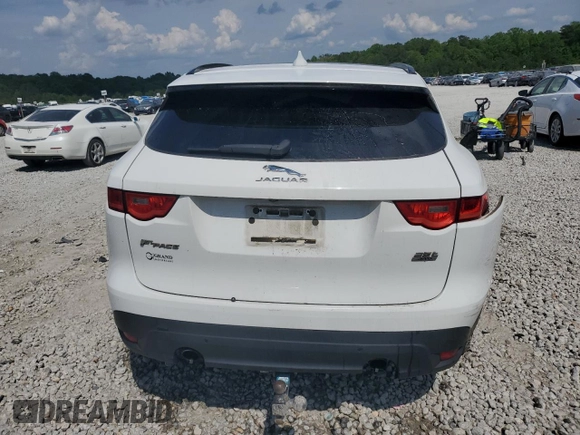 2019 Jaguar F-Pace 25t Premium with VIN SADCJ2FX7KA616516, listed as a Copart auction lot 55295245 with 108,575 mi miles and Salvage title. Bid and sale history available at DreamBid. Image 6.