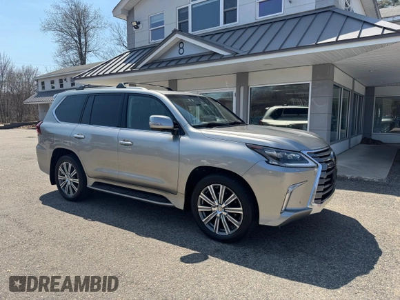 2017 Lexus LX 570 z VIN JTJHY7AX7H4244407, wystawiony jako Copart lot #56943755 z przebiegiem 105 207 mil mil oraz Czysty tytuł • Clean title. Historia ofert i sprzedaży dostępna na DreamBid. Obrazek 1.