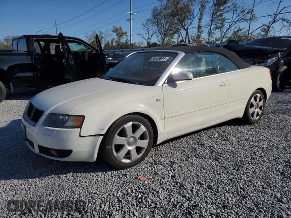 2005 Audi A4 1.8T with VIN WAUAC48H85K012628, listed as a Copart auction lot 86433944 with 162,745 mi miles and Salvage Title. Bid and sale history available at carsss.com. Image 1.