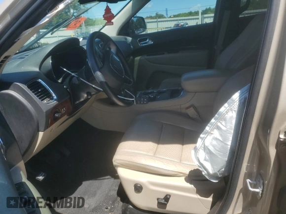 2015 Dodge Durango Citadel with VIN 1C4SDHET0FC873740, listed as a Copart auction lot 56067255 with 131,362 mi miles and Salvage title. Bid and sale history available at DreamBid. Image 7.