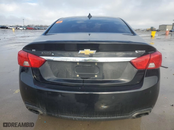 2017 Chevrolet Impala Premier with VIN 2G1145S33H9186821, listed as a Copart auction lot 45906895 with 0 mi miles and Salvage Title. Bid and sale history available at carsss.com. Image 6.