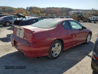 2007 Chevrolet Monte Carlo SS with VIN 2G1WL16C279152105, listed as a Copart auction lot 77103744 with 102,806 mi miles and Salvage Title. Bid and sale history available at carsss.com. Image 3.