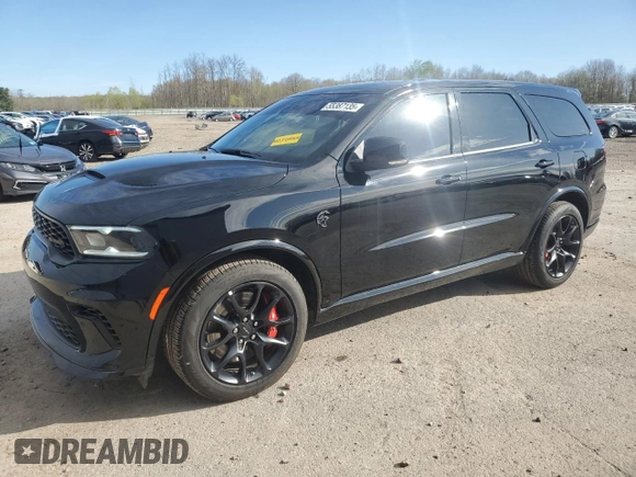 2023 Dodge Durango SRT Hellcat Premium with VIN 1C4SDJH92PC689375, listed as a Copart auction lot 55387135 with 658 mi miles and Clean Title. Bid and sale history available at DreamBid. Image 1.