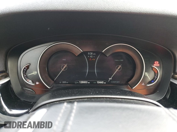 2017 BMW 5 Series 540i with VIN WBAJE5C31HG915805, listed as a Copart auction lot 85272294 with 128,653 mi miles and Salvage Title. Bid and sale history available at carsss.com. Image 9.