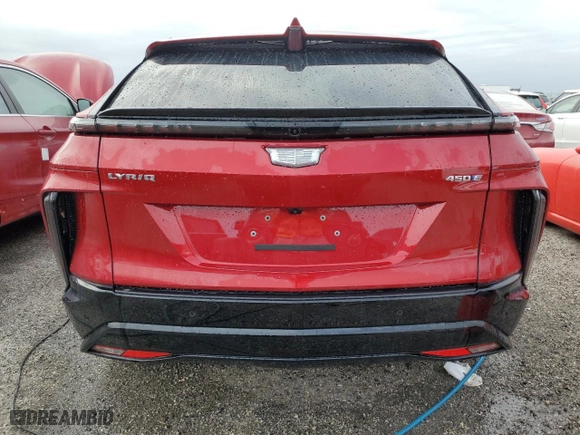 2024 Cadillac LYRIQ Sport with VIN 1GYKPWRK3RZ138114, listed as a Copart auction lot 74213684 with 433 mi miles and Non Repairable. Bid and sale history available at carsss.com. Image 6.