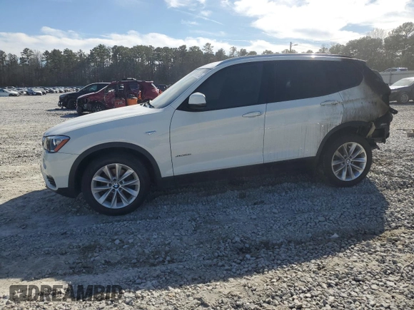 2017 BMW X3 sDrive28i with VIN 5UXWZ7C30H0V91598, listed as a Copart auction lot 46327115 with Not Provided miles and Non Repairable. Bid and sale history available at DreamBid. Image 1.