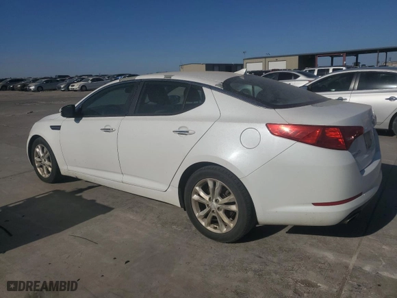 2013 Kia Optima LX with VIN 5XXGM4A72DG115256, listed as a Copart auction lot 48962175 with 218,686 mi miles and Clean Title. Bid and sale history available at carsss.com. Image 2.