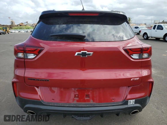 2021 Chevrolet TrailBlazer RS with VIN KL79MTSL2MB116764, listed as a Copart auction lot 62769104 with 30,183 mi miles and Salvage Title. Bid and sale history available at DreamBid. Image 6.