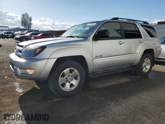 2004 Toyota 4Runner SR5 with VIN JTEBT14R040037663, listed as a Copart auction lot 55180835 with 130,849 mi miles and Clean Title. Bid and sale history available at DreamBid. Image 1.