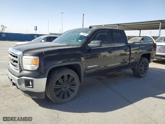 2014 GMC Sierra 1500 SLE with VIN 1GTR1UEH7EZ258495, listed as a Copart auction lot 47750005 with 141,898 mi miles and Salvage Title. Bid and sale history available at carsss.com. Image 1.