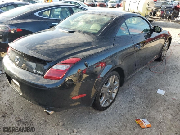 2008 Lexus SC 430 with VIN JTHFN45Y589017268, listed as a Copart auction lot 77182644 with 18,931 mi miles and Non Repairable. Bid and sale history available at carsss.com. Image 3.