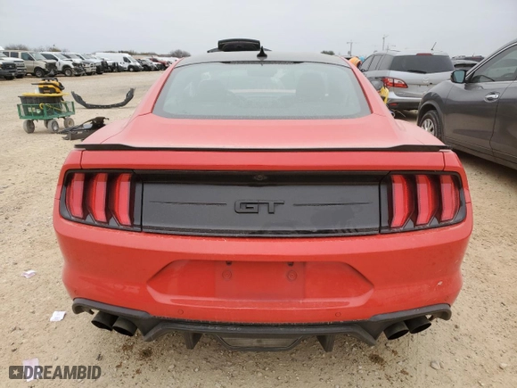 2022 Ford Mustang GT with VIN 1FA6P8CF8N5136638, listed as a Copart auction lot 45530795 with 29,882 mi miles and Salvage Title. Bid and sale history available at carsss.com. Image 6.