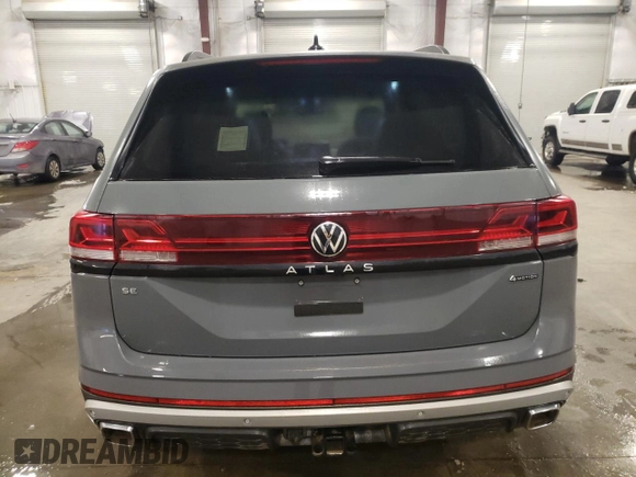2024 Volkswagen Atlas Peak Edition SE with VIN 1V2CR2CA4RC581662, listed as a Copart auction lot 45403425 with 8,151 mi miles and Salvage title. Bid and sale history available at DreamBid. Image 6.
