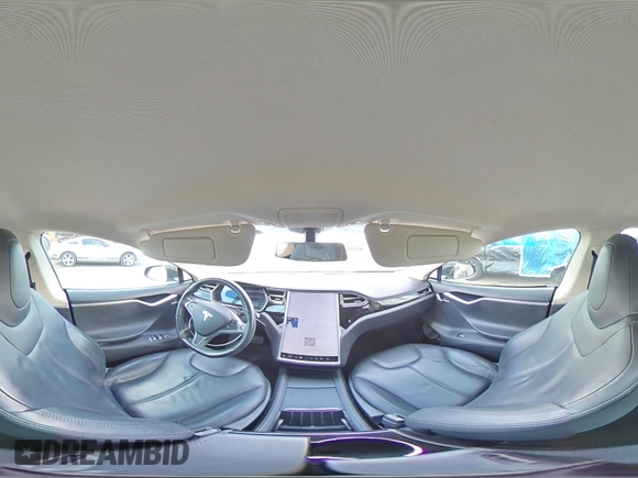 2014 Tesla Model S 60 with VIN 5YJSA1S16EFP50982, listed as a Copart auction lot 54426015 with 76,515 mi miles and Salvage title. Bid and sale history available at DreamBid. Image 14.