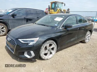 2023 Audi A3 Premium with VIN WAUAUDGY6PA038216, listed as a IAAI auction lot 42030266 with 28,384 mi miles and . Bid and sale history available at DreamBid. Image 18.