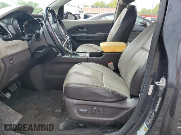 2016 Kia Sedona SX-L with VIN KNDME5C17G6186258, listed as a Copart auction lot 55742885 with 98,487 mi miles and Clean Title. Bid and sale history available at DreamBid. Image 7.