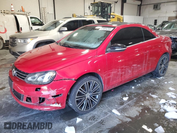 2013 Volkswagen Eos Komfort with VIN WVWBW8AHXDV002194, listed as a Copart auction lot 41604255 with 84,956 mi miles and Salvage Title. Bid and sale history available at DreamBid. Image 1.