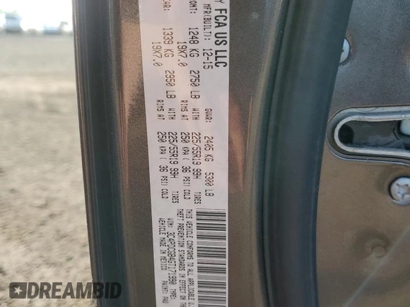 2016 Dodge Journey Crossroad z VIN 3C4PDCGB4GT171990, wystawiony jako Copart lot #62869914 z przebiegiem 130 803 mil mil oraz Szkoda całkowita • Salvage title. Historia ofert i sprzedaży dostępna na DreamBid. Obrazek 12.