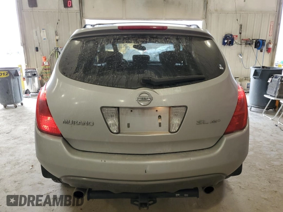 2004 Nissan Murano SE z VIN JN8AZ08W24W322732, wystawiony jako Copart lot #48995645 z przebiegiem 132 402 mil mil oraz Szkoda całkowita • Salvage title. Historia ofert i sprzedaży dostępna na DreamBid. Obrazek 6.
