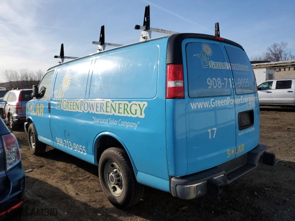 2017 GMC Savana Cargo Van with VIN 1GTW7AFF2H1914490, listed as a Copart auction lot 49084065 with 188,086 mi miles and Clean Title. Bid and sale history available at carsss.com. Image 2.