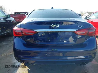 2021 Infiniti Q50 Luxe with VIN JN1EV7BR6MM755747, listed as a IAAI auction lot 41782339 with 65,463 mi miles and . Bid and sale history available at carsss.com. Image 16.