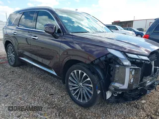 2024 Hyundai Palisade Calligraphy z VIN KM8R74GE7RU672196, wystawiony jako IAAI lot #41673716 z przebiegiem 39 698 mil mil oraz . Historia ofert i sprzedaży dostępna na DreamBid. Obrazek 1.