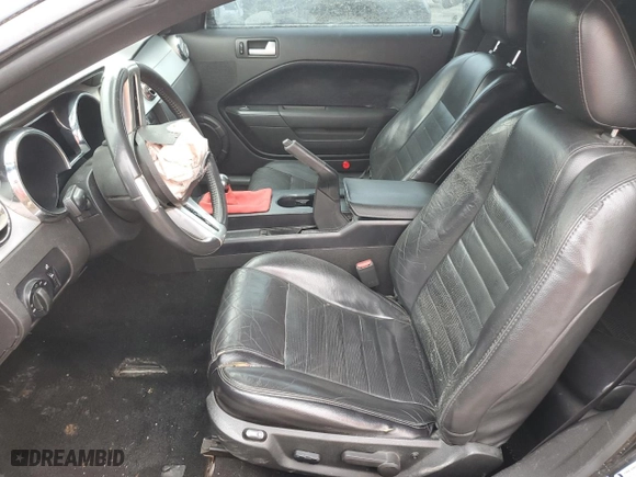 2006 Ford Mustang GT Deluxe with VIN 1ZVHT82H165175815, listed as a Copart auction lot 50080095 with 163,968 mi miles and Salvage Title. Bid and sale history available at carsss.com. Image 7.