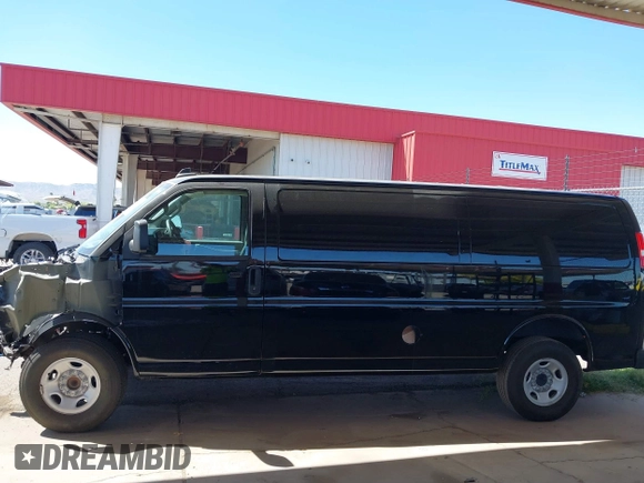 2023 GMC Savana Cargo with VIN 1GTW7BFP1P1165243, listed as a IAAI auction lot 42074066 with 14,530 mi miles. Bid and sale history available at carsss.com. Image 14.