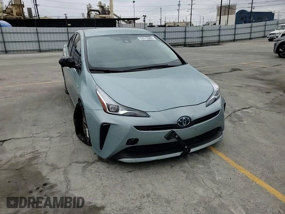 2021 Toyota Prius L Eco with VIN JTDKAMFU4M3136370, listed as a Copart auction lot 53513905 with 63,165 mi miles and Salvage title. Bid and sale history available at DreamBid. Image 14.