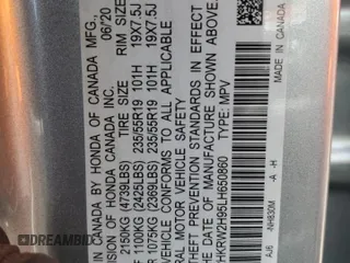 2020 Honda CR-V Touring z VIN 2HKRW2H95LH650860, wystawiony jako Copart lot #55510015 z przebiegiem 68 680 mil mil oraz Szkoda całkowita • Salvage title. Historia ofert i sprzedaży dostępna na DreamBid. Obrazek 13.
