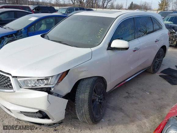 2017 Acura MDX w/Technology Pkg with VIN 5J8YD4H57HL006419, listed as a IAAI auction lot 41387375 with 129,133 mi miles. Bid and sale history available at carsss.com. Image 18.