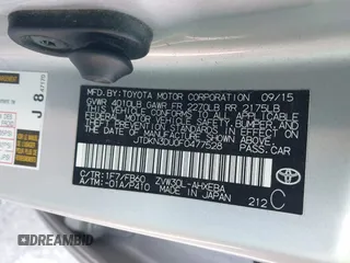 2015 Toyota Prius Four with VIN JTDKN3DU0F0477528, listed as a IAAI auction lot 41761325 with 140,156 mi miles. Bid and sale history available at carsss.com. Image 9.
