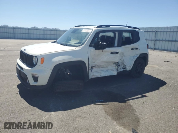 2020 Jeep Renegade Altitude with VIN ZACNJABBXLPL83867, listed as a Copart auction lot 53523955 with 59,045 mi miles and Salvage title. Bid and sale history available at DreamBid. Image 1.