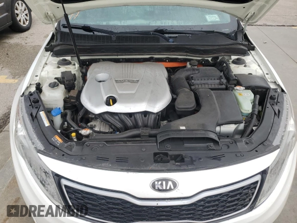 2013 Kia Optima Hybrid LX with VIN KNAGM4AD0D5045263, listed as a Copart auction lot 75125224 with 0 mi miles and Salvage Title. Bid and sale history available at carsss.com. Image 11.