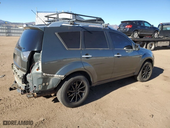 2008 Mitsubishi Outlander XLS with VIN JA4MT41X38Z008705, listed as a Copart auction lot 86807564 with 254,085 mi miles and Salvage Title. Bid and sale history available at carsss.com. Image 3.