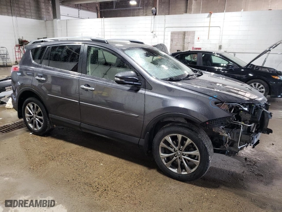 2018 Toyota RAV4 Limited with VIN JTMDFREV2JJ207798, listed as a Copart auction lot 53520235 with 76,657 mi miles and Salvage Title. Bid and sale history available at carsss.com. Image 4.