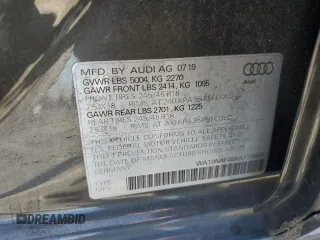 2019 Audi allroad Prestige with VIN WA19NAF45KA110686, listed as a Copart auction lot 58900794 with 30,346 mi miles and Salvage Title. Bid and sale history available at carsss.com. Image 12.